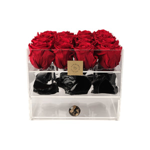 
            
                Load image into Gallery viewer, 16 Roses&amp;lt;br&amp;gt;Red/Black Obsidian
            
        